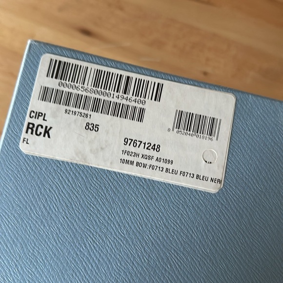 NIB 🩵 PRADA Pointed Toe Suede Flats with Bow - Picture 13 of 13